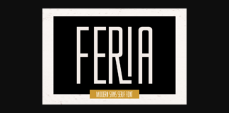 Feria Font Poster 1