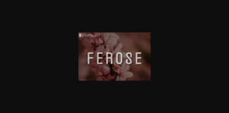 Ferose Font Poster 1