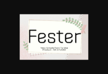 Fester Font Poster 1