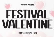 Festival Valentine Font Poster 1