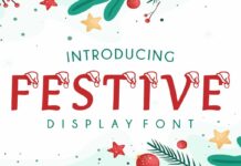 Festive Font Poster 1