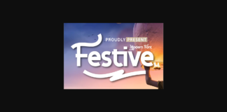 Festive Font Poster 1