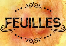 Feuilles Font Poster 1