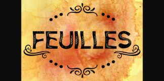 Feuilles Font Poster 1