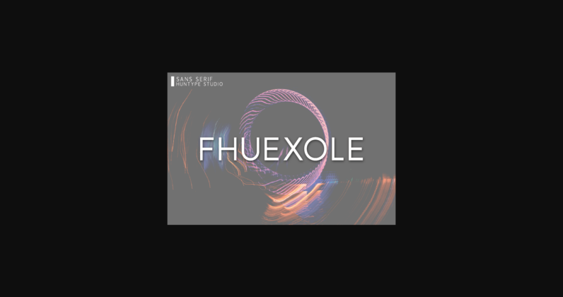 Fhuexole Font Poster 3