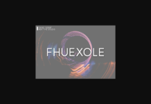 Fhuexole Font Poster 1