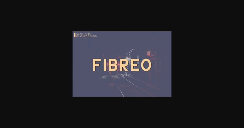 Fibreo Font Poster 3