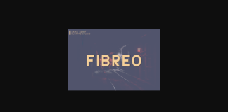 Fibreo Font Poster 1