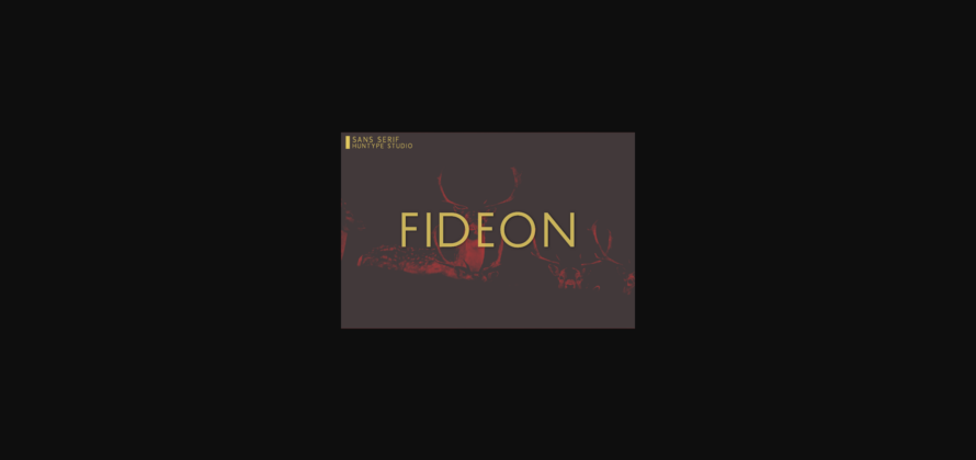Fideon Font Poster 3