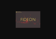 Fideon Font Poster 1