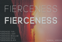 Fierceness Font Poster 1