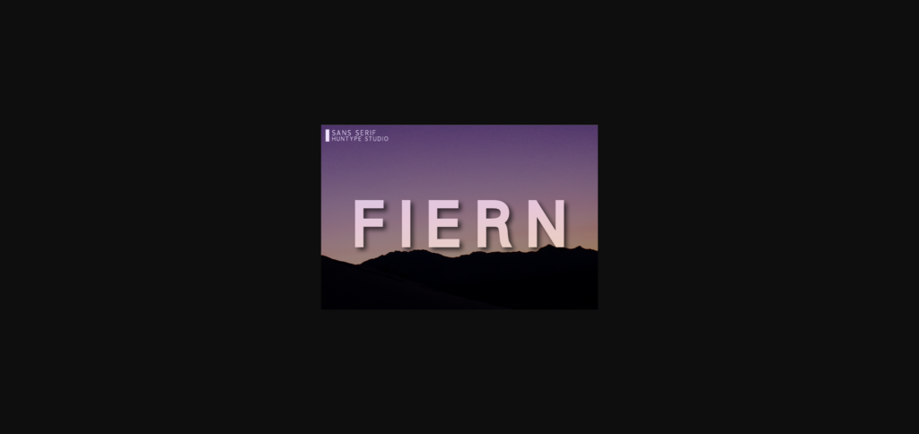 Fiern Font Poster 1