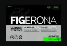 Figerona Font Figerona Font Poster 1
