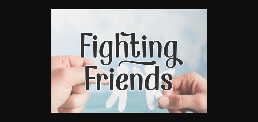 Fighting Friends Font Poster 3