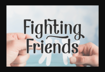 Fighting Friends Font Poster 1