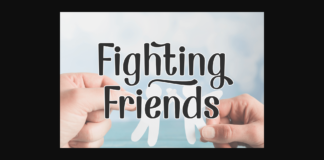 Fighting Friends Font Poster 1