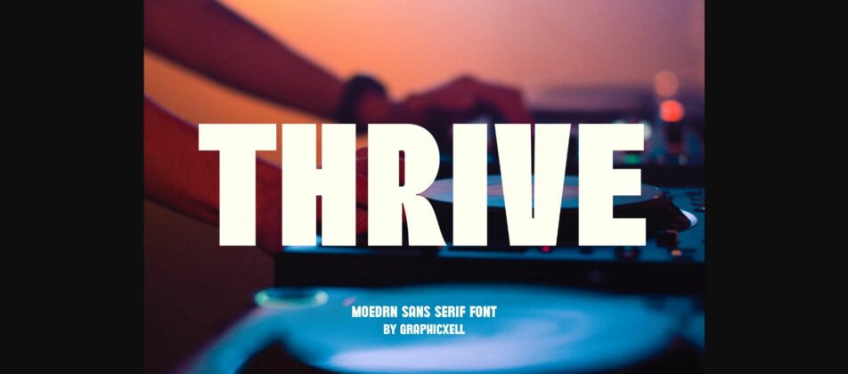Thrive Font Poster 3