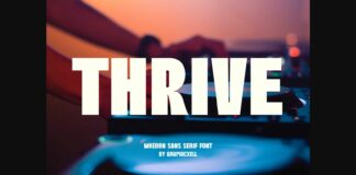 Thrive Font Poster 1