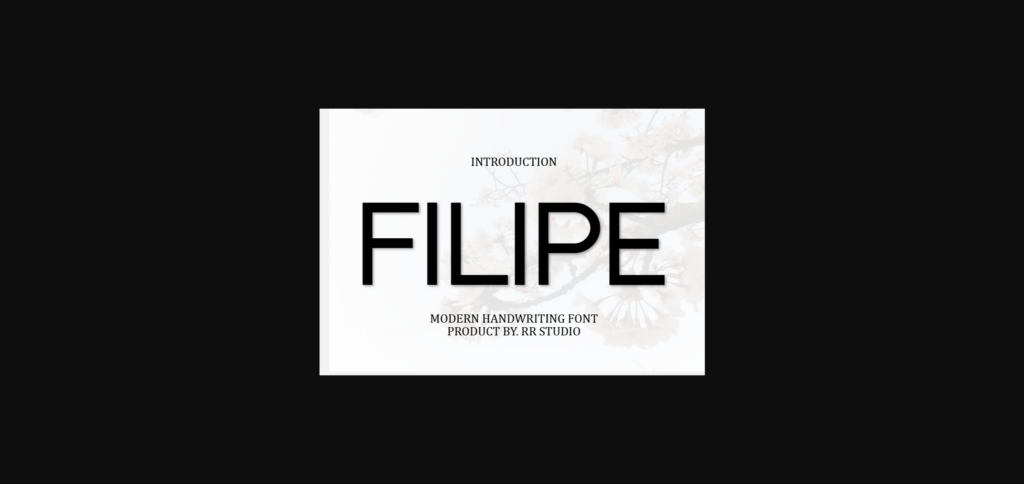 Filipe Font Poster 3