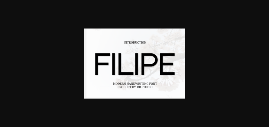 Filipe Font Poster 3