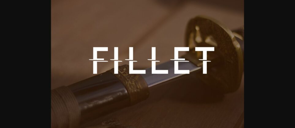 Fillet Font Poster 3