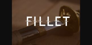 Fillet Font Poster 1