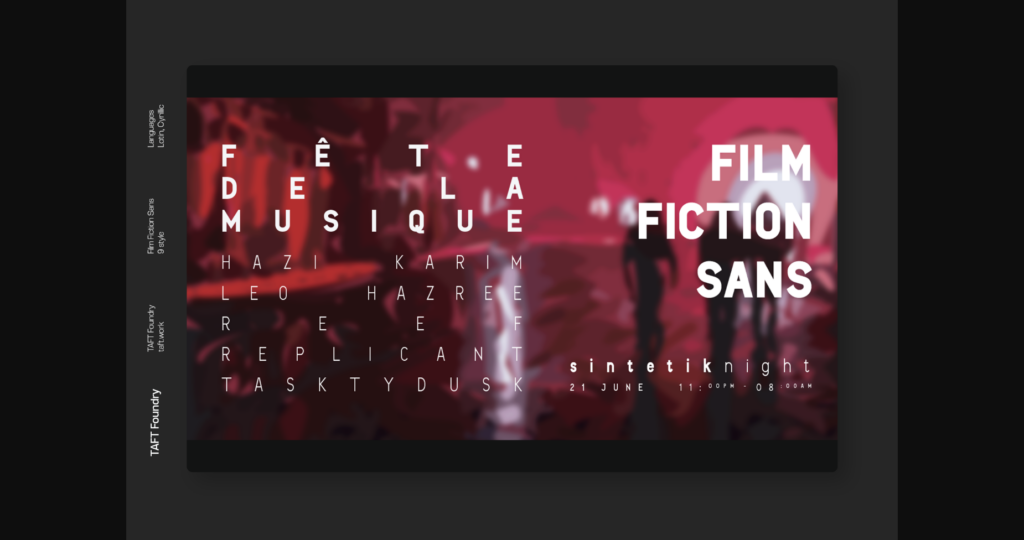 Film Fiction Font Poster 3