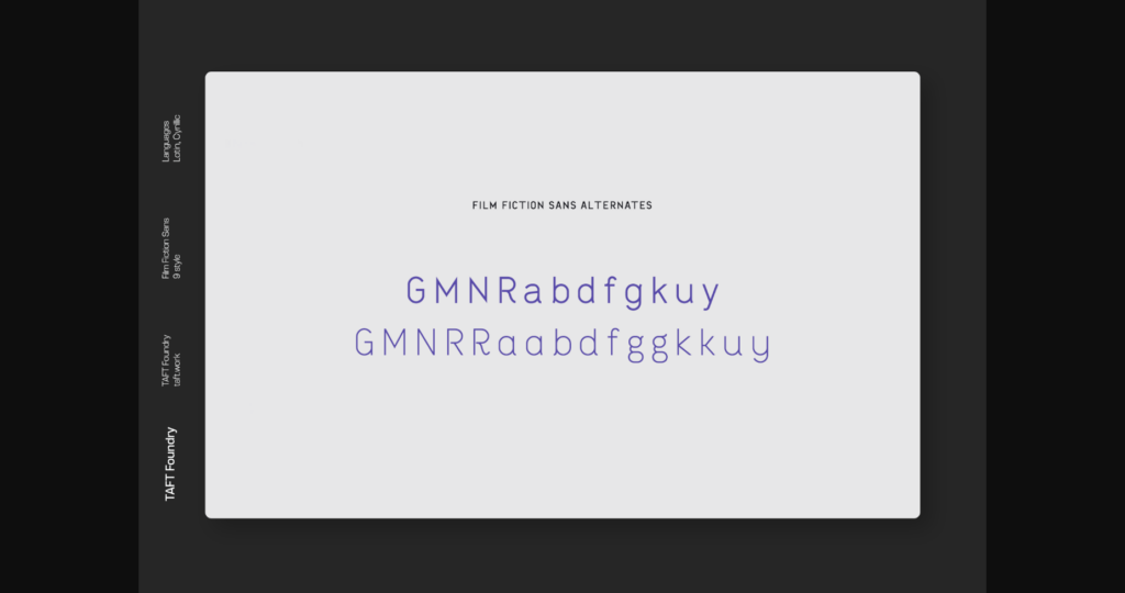 Film Fiction Font Poster 7