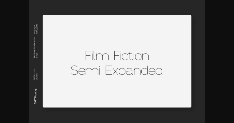 Film Fiction Semi-Expanded  Font Poster 3