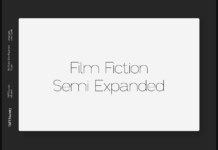 Film Fiction Semi-Expanded  Font Poster 1