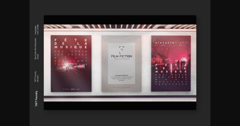 Film Fiction Semi-Expanded  Font Poster 4