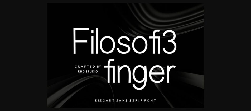 Filosofi3 Finger Font Poster 3