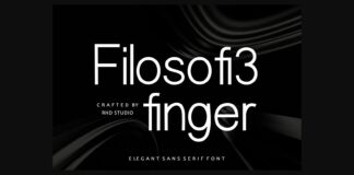 Filosofi3 Finger Font Poster 1