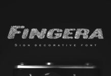 Fingera Font Poster 1