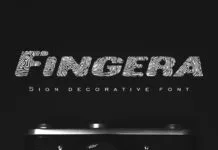 Fingera Font Fingera Font Poster 1