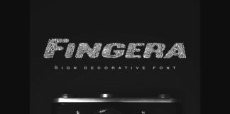 Fingera Font Poster 1