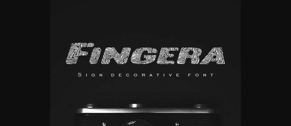 Fingera Font Poster 1