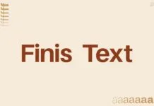 Finis Text Font Finis Text Font Poster 1