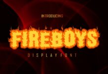 Fire Boys Font Poster 1