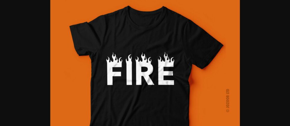 Fire Font Font Poster 5