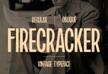 Firecracker Font Poster 1