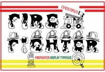 Firefighter Christmas Font Poster 1