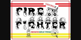 Firefighter Christmas Font Poster 1