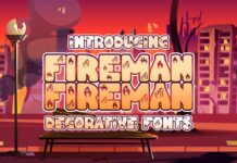 Fireman Font Poster 1