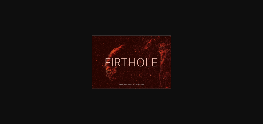 Firthole Font Poster 3