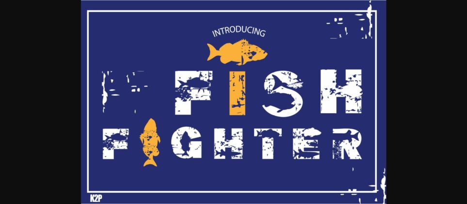 Fish Fighter Font Poster 3