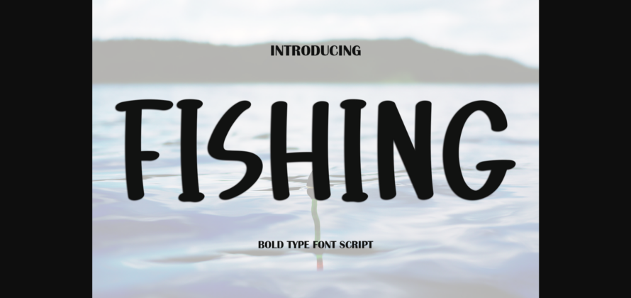 Fishing Font Poster 3