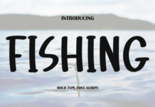 Fishing Font Poster 1