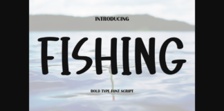 Fishing Font Poster 1