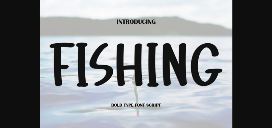 Fishing Font Poster 1